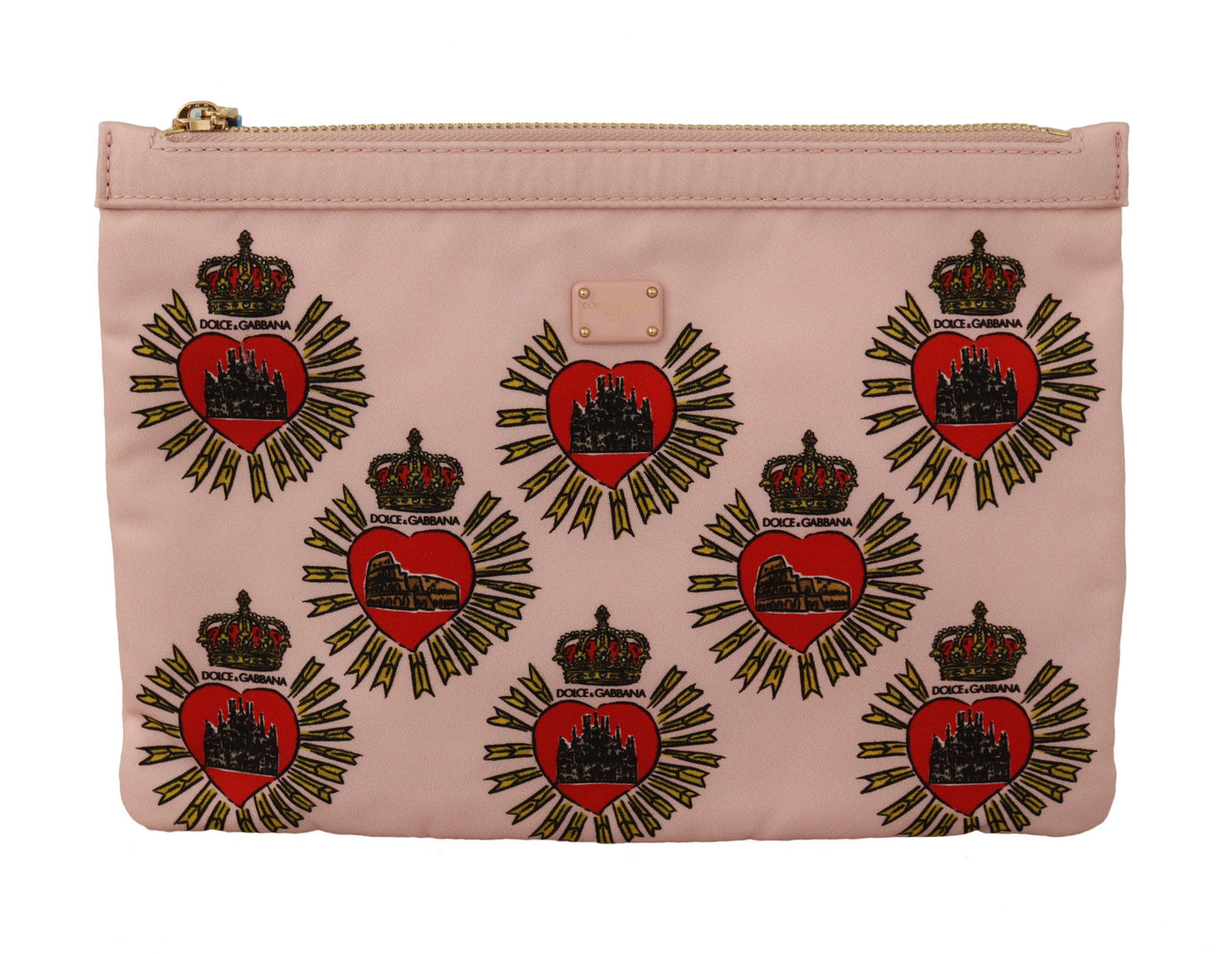 Clutch Pink D&G Logo Devotion Heart Toiletry Pouch Wallet