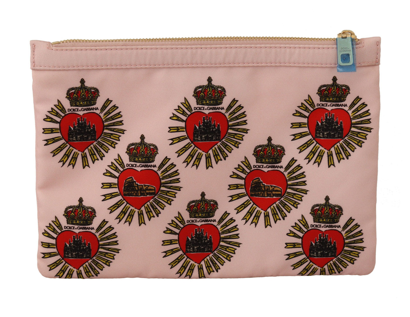Clutch Pink D&G Logo Devotion Heart Toiletry Pouch Wallet