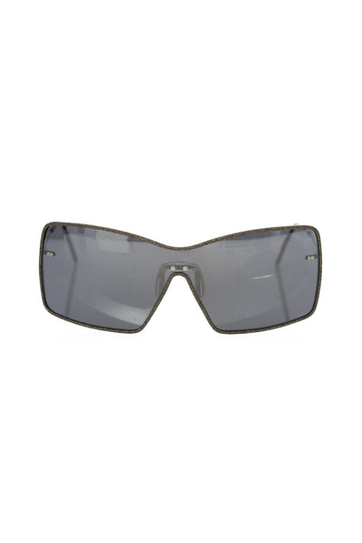 Black Metallic Fiber Women's Sunglass