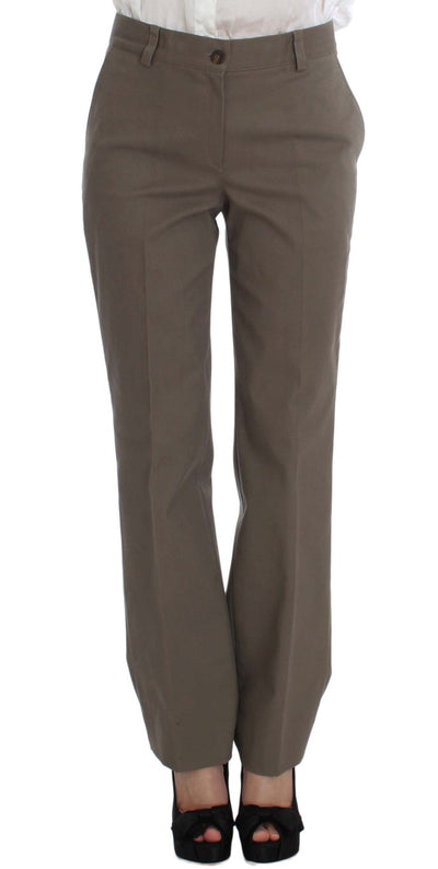 Beige Wool Cotton Suit