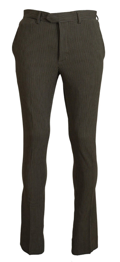 Multicolor Striped Pure Cotton Men Pants