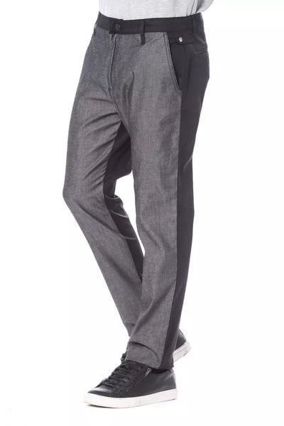 Black Cotton Men Pants