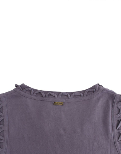 Purple cotton jersey dress