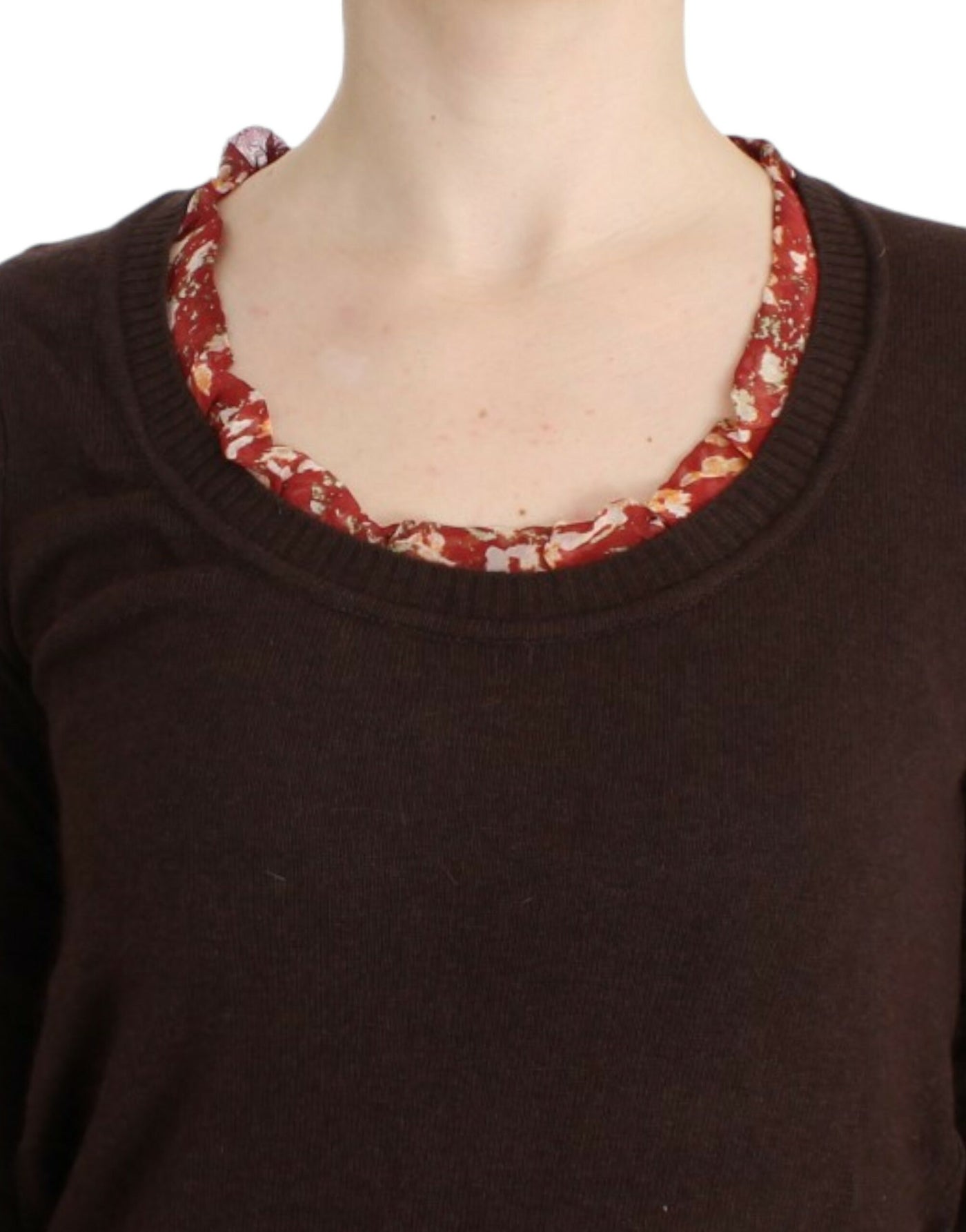 Brown crewneck sweater