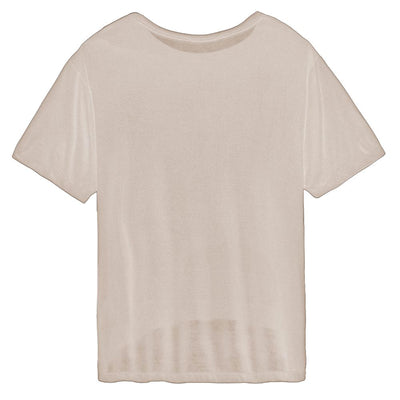 Beige Modal Women T-Shirt