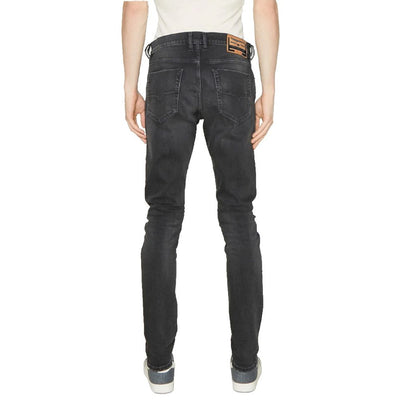 Black Cotton Jeans & Pant