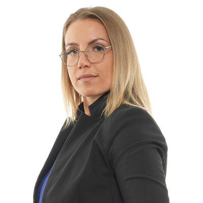 Silver Women Glasses Frame