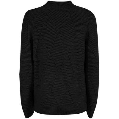 Black Acrylic Women Sweater