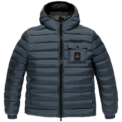 Blue Nylon Men's Jacket