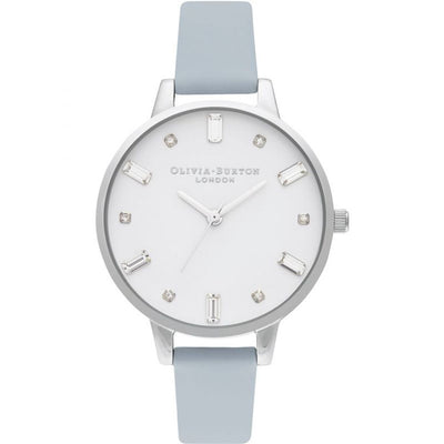 Blue Artificial Leather Watch