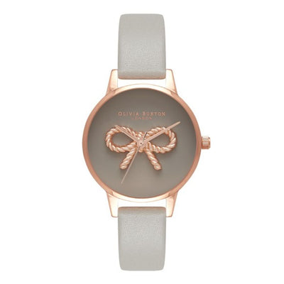 Gray Artificial Leather Watch