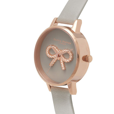 Gray Artificial Leather Watch