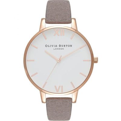 Gray Artificial Leather Watch