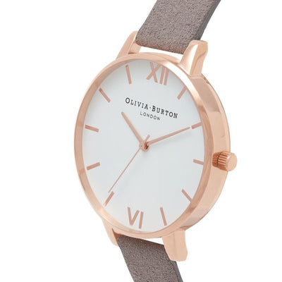 Gray Artificial Leather Watch