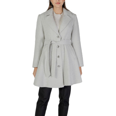 Gray Polyester Coat