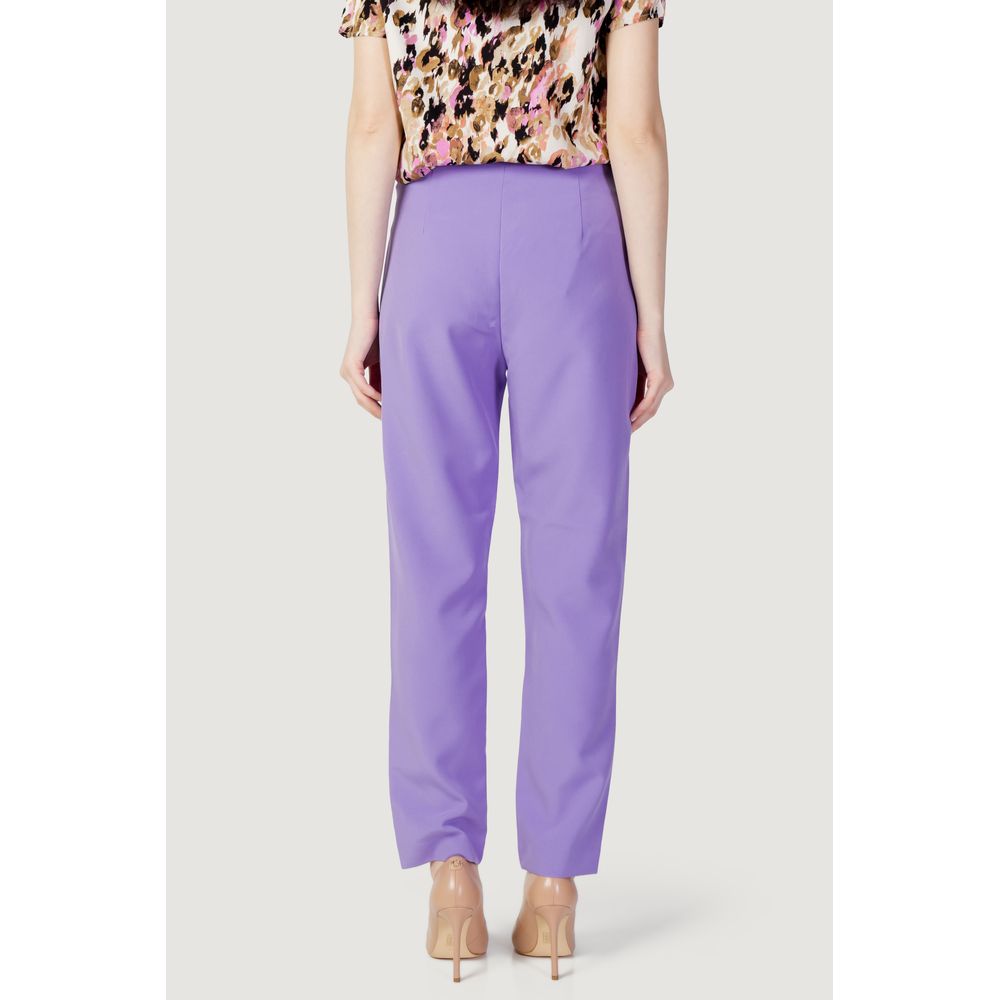 Purple Polyester Pant