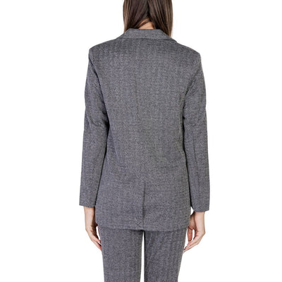 Black Polyester Blazer