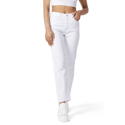 White Cotton Mom Jean