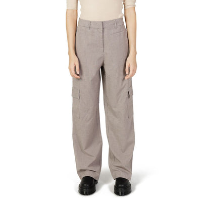 Beige Polyester Pant