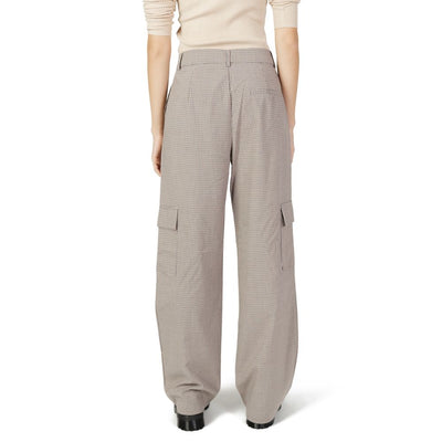 Beige Polyester Pant