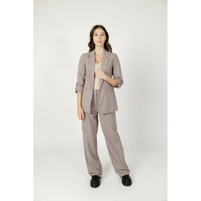 Beige Polyester Pant