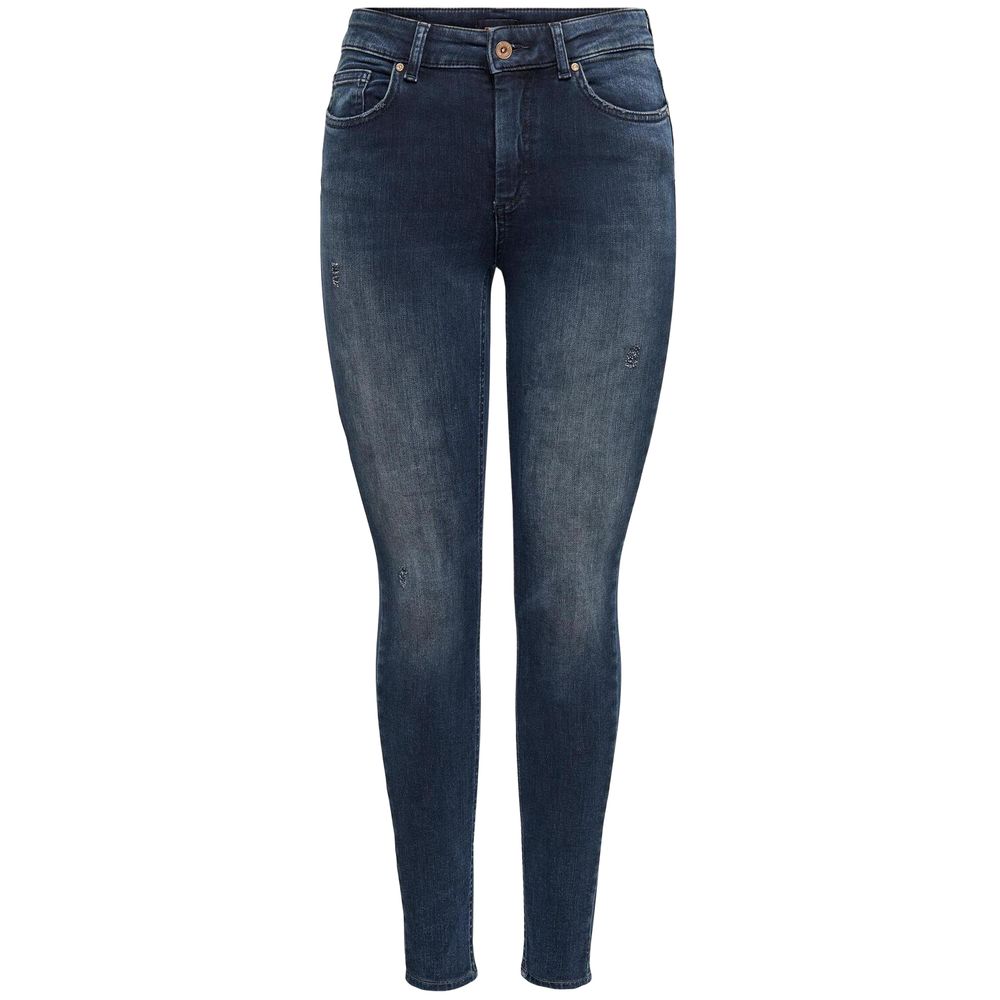 Blue Cotton Skinny Jean