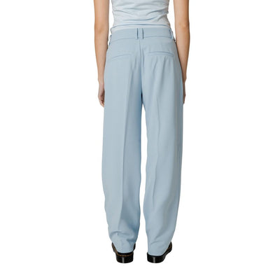 Blue Polyester Pant