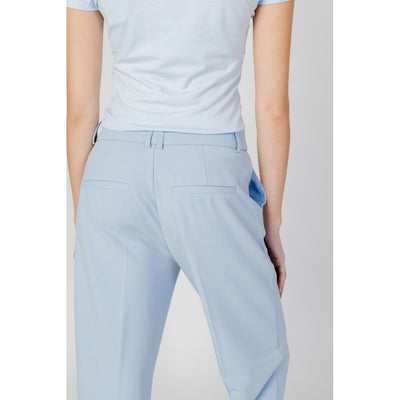 Blue Polyester Pant