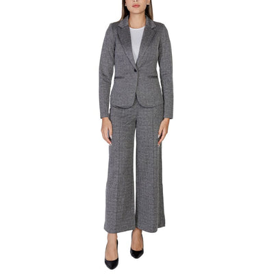 Black Polyester Blazer