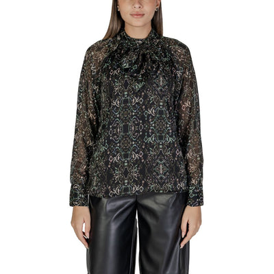Black Recycled Polyester Blouse