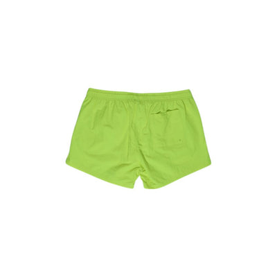 Yellow Polyester Swim Short