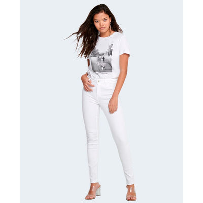 White Cotton Skinny Jean