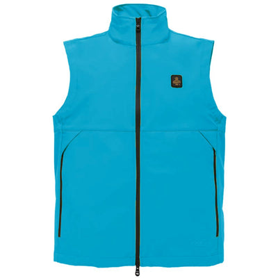 Light Blue Polyester Men Vest
