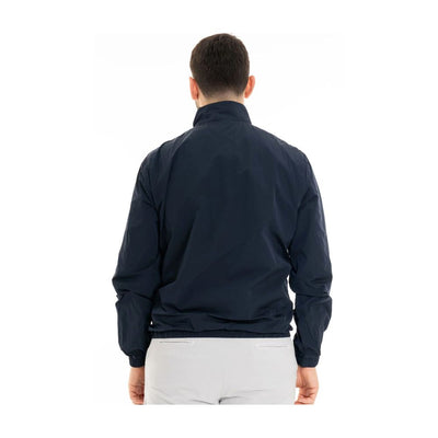 Blue Polyamide Men Jacket