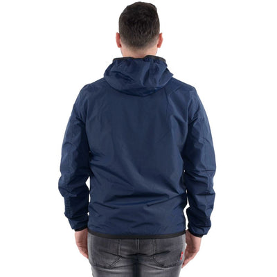 Blue Nylon Men's Reversible Jacket