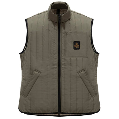 Gray Polyester Men Vest