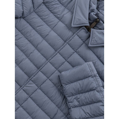 Blue Polyester Jackets & Coat