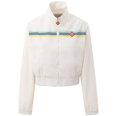 White Polyester Sweatshirt
