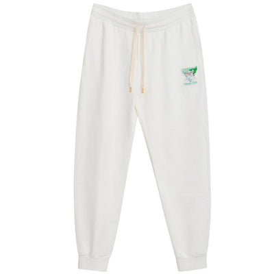 White Cotton Athletic Pant