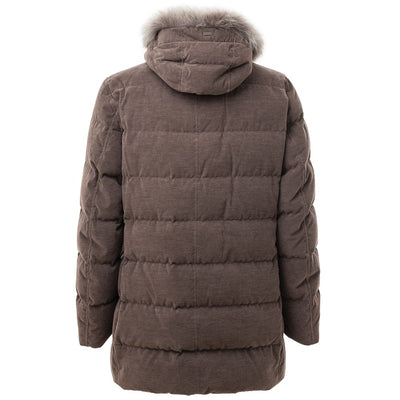 Brown Cotton Jackets & Coat