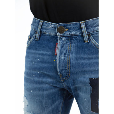 Blue Cotton Men's Slim-Fit Jean