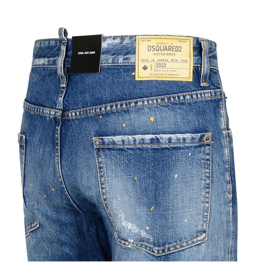Blue Cotton Men's Slim-Fit Jean