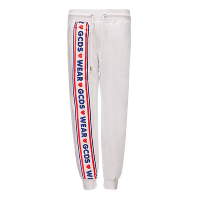 White Cotton Joggers Workout Pant