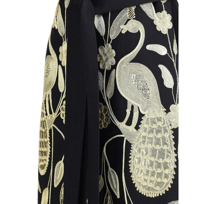 Embroidered long Vest