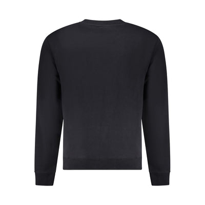Black Cotton Men Sweater