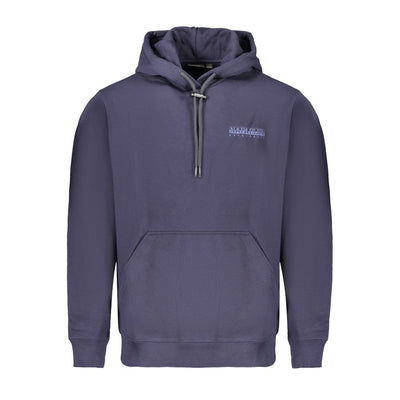 Blue Cotton Men Sweater