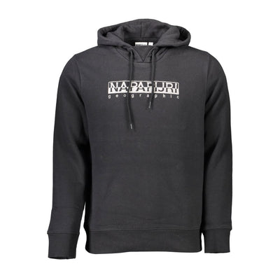 Black Cotton Men Sweater