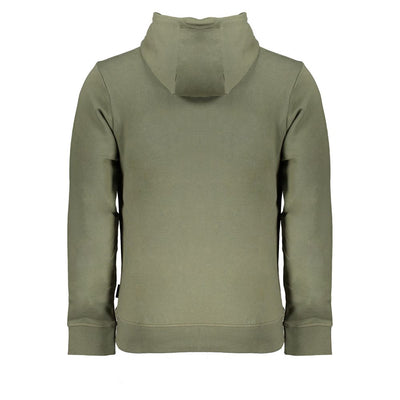 Emerald Green Hooded Sweatshirt with Embroidery