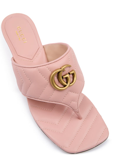 Mystic Pink Nappa Charlotte Leather Sandals