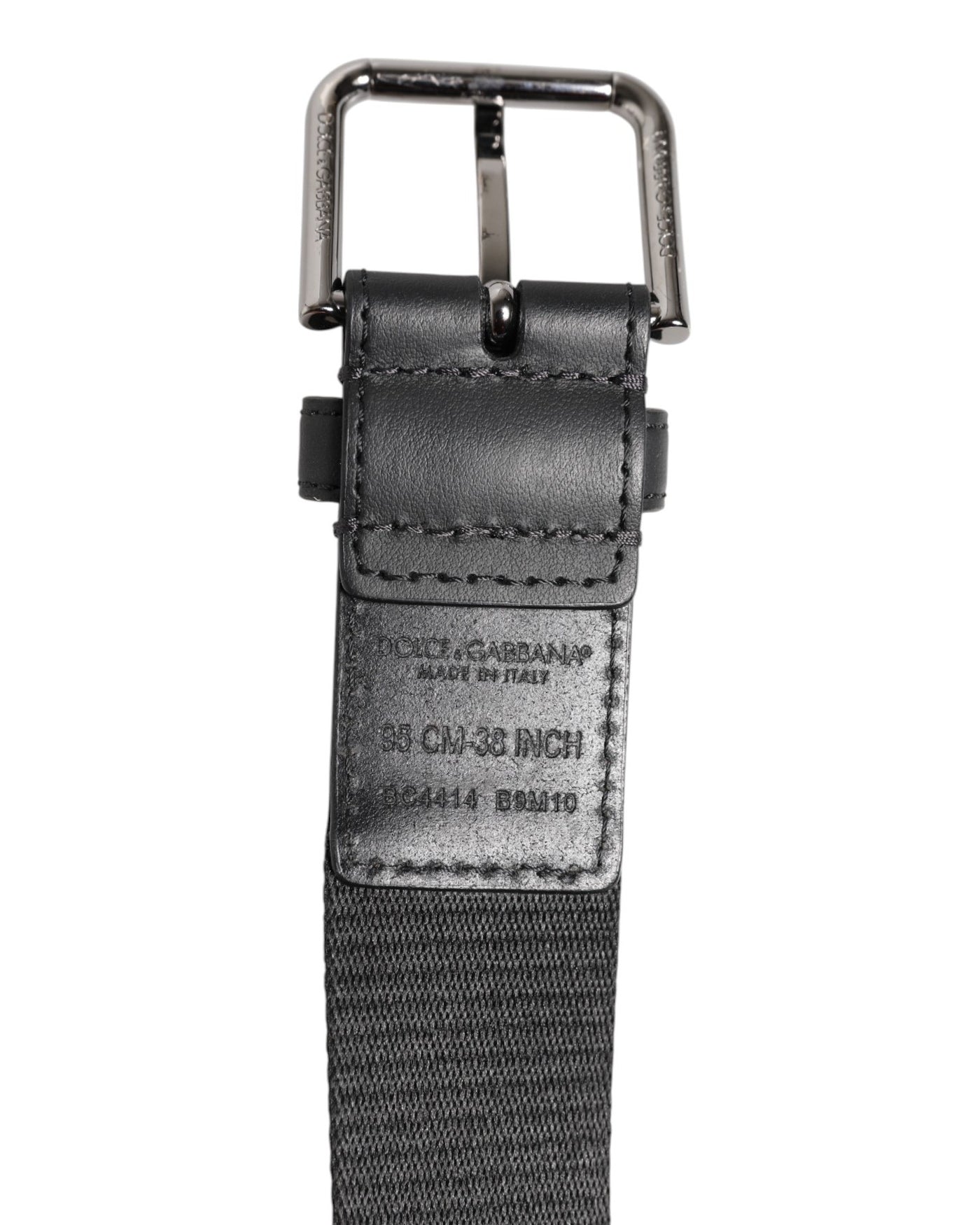 Green Black Polyester DG Logo Buckle Belt